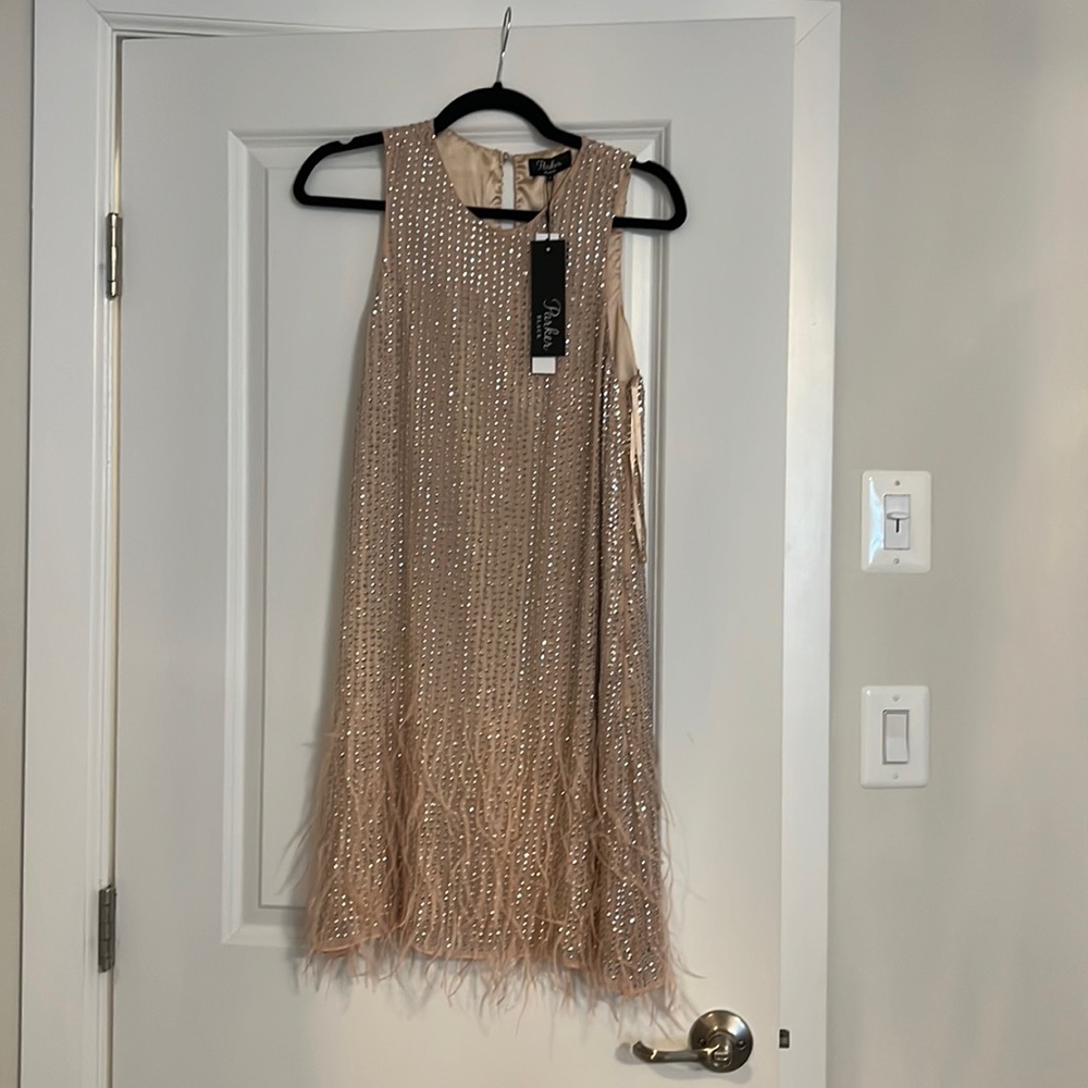 Parker Black shimmer mini dress size 2